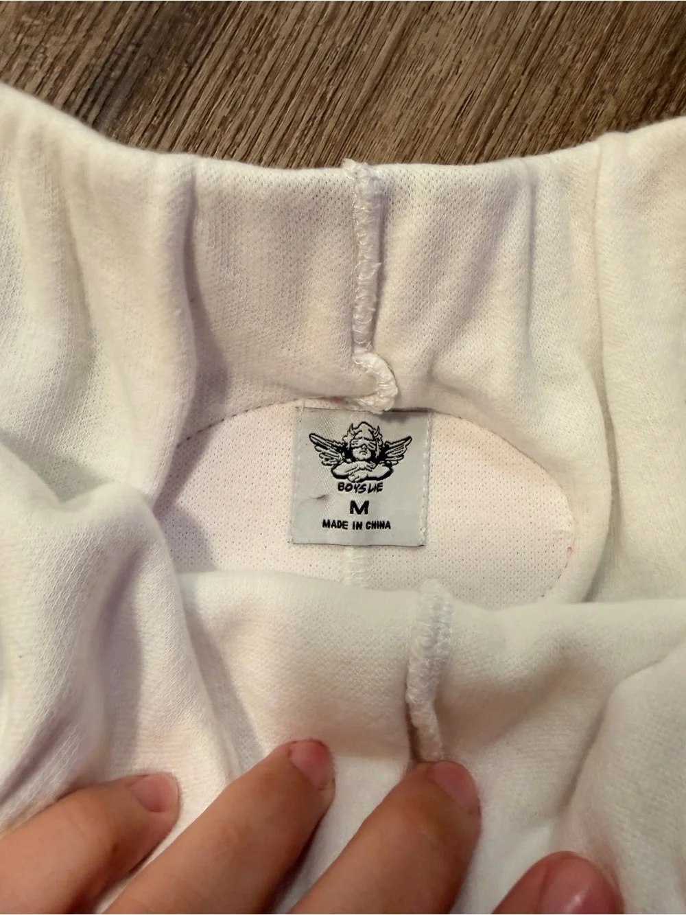 Boys Lie White Women's Shorts with Multicolor 'Boys' Graphic